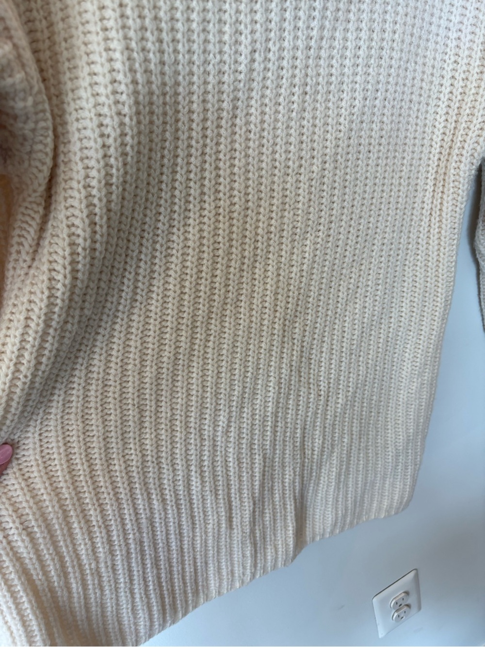 Ralph Lauren wool & alpaca chunky Cream Turtleneck Knit Sweater large - Picture 6 of 12